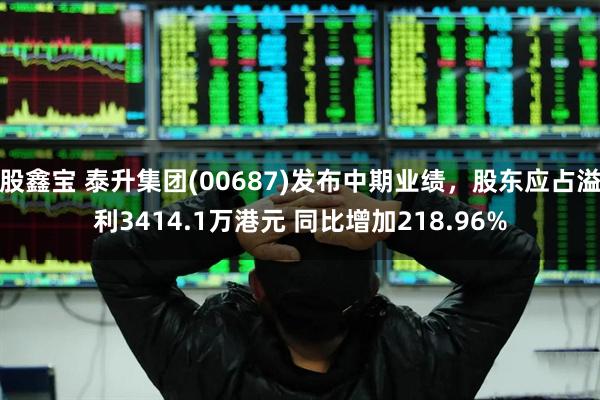 股鑫宝 泰升集团(00687)发布中期业绩，股东应占溢利3414.1万港元 同比增加218.96%