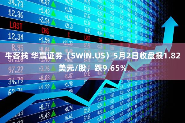 牛客栈 华赢证券（SWIN.US）5月2日收盘报1.82美元/股，跌9.65%